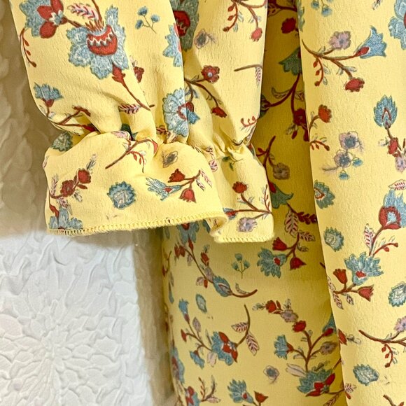 💙 Bebop Smocked Square Neck Long Sleeve Dress, Large, EUC, 5 for $25 item 💙 - Picture 8 of 11